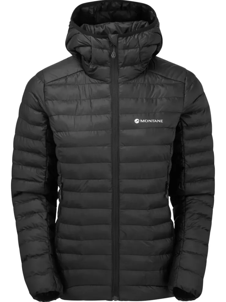 Insulated Jackets-Montane Womens Icarus Hoodie - Black
