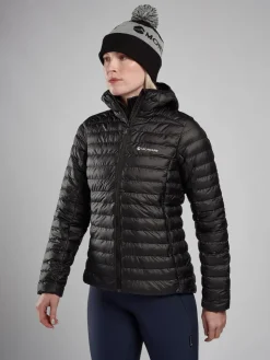 Insulated Jackets-Montane Womens Icarus Hoodie - Black