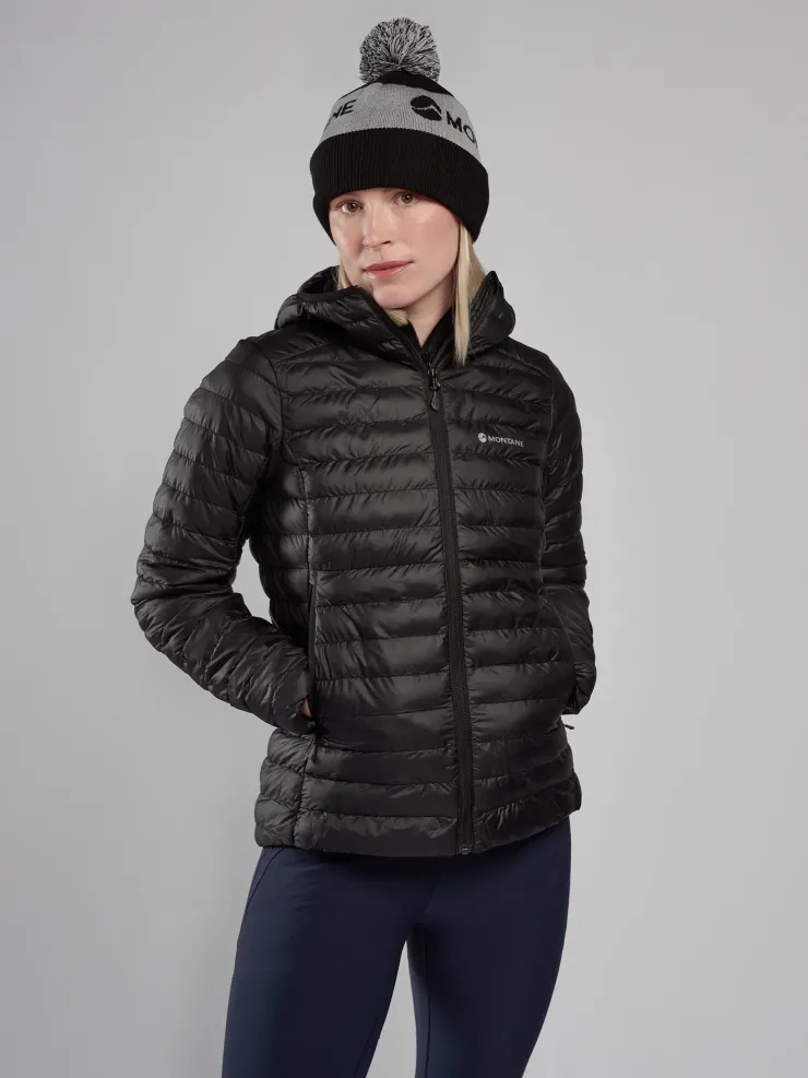 Insulated Jackets-Montane Womens Icarus Hoodie - Black