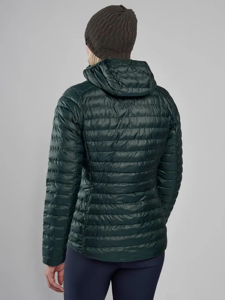 Insulated Jackets-Montane Womens Icarus Hoodie - Deep Forest