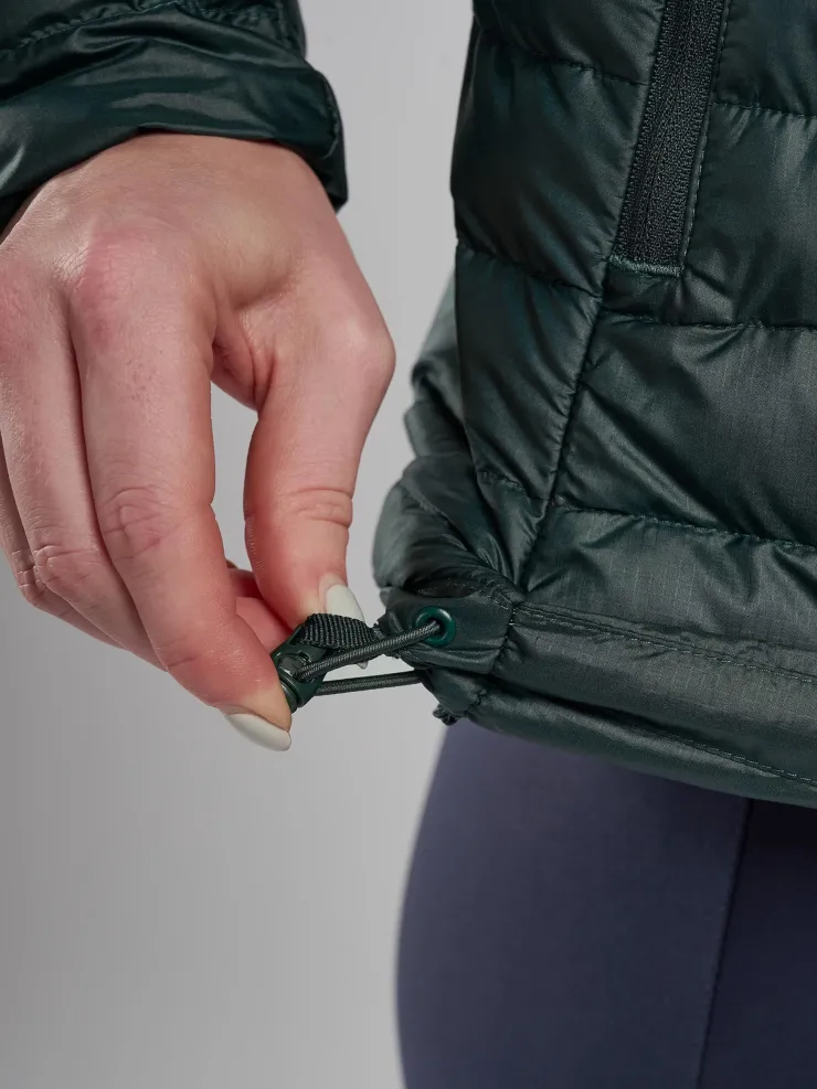 Insulated Jackets-Montane Womens Icarus Hoodie - Deep Forest