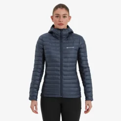 Insulated Jackets-Montane Womens Icarus Lite Hoodie - Eclipse Blue