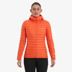 Insulated Jackets-Montane Womens Icarus Lite Hoodie - Tigerlily