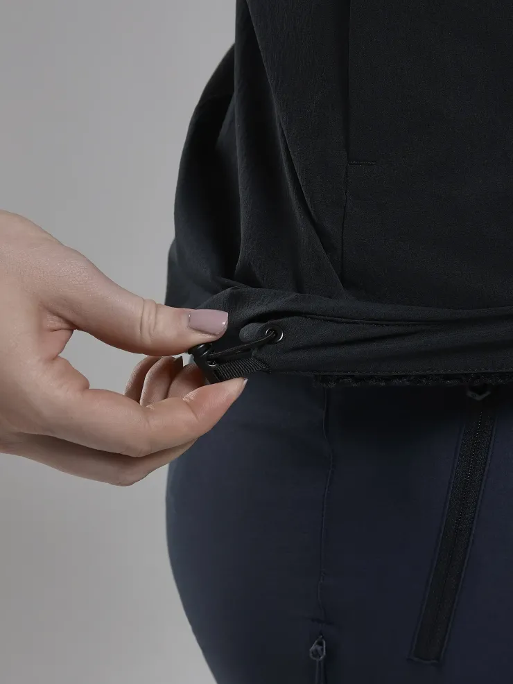 Softshell Jackets-Montane Womens Khamsin Hoodie - Black