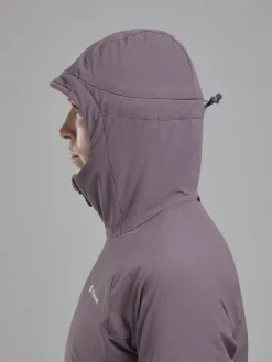 Softshell Jackets-Montane Womens Khamsin Hoodie - Moonscape