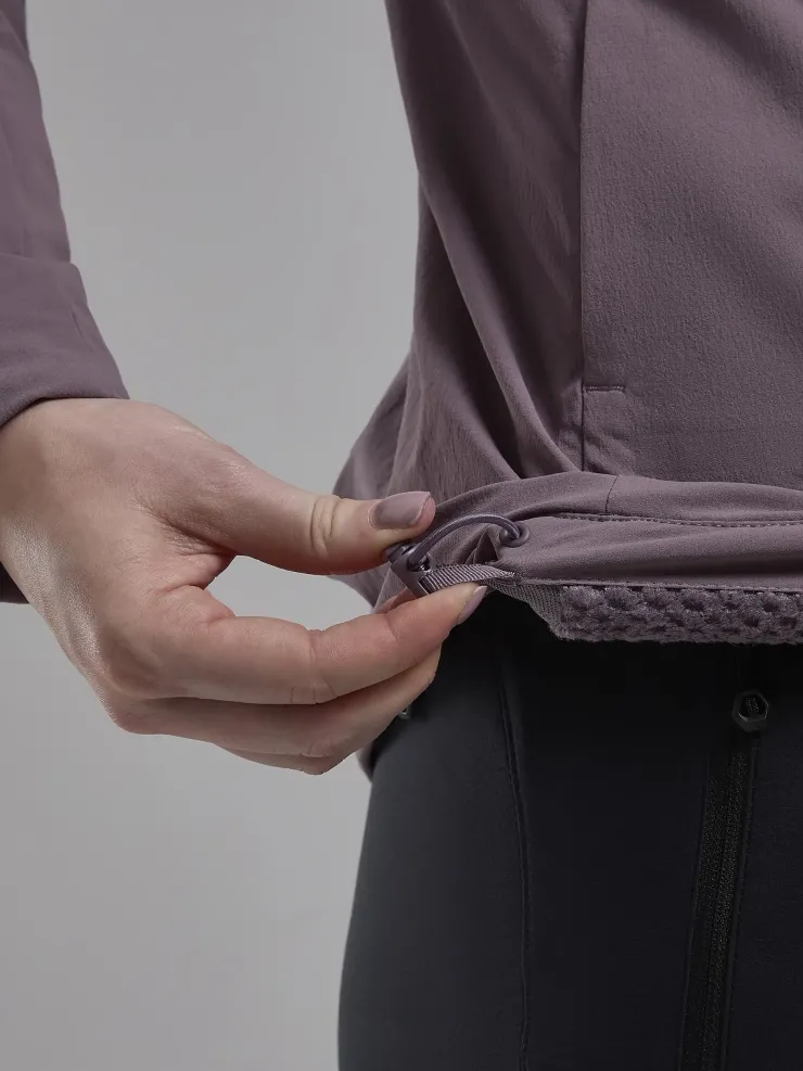 Softshell Jackets-Montane Womens Khamsin Hoodie - Moonscape