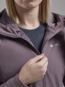 Softshell Jackets-Montane Womens Khamsin Hoodie - Moonscape