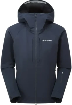 Softshell Jackets-Montane Womens Nordes Hoodie - Eclipse Blue