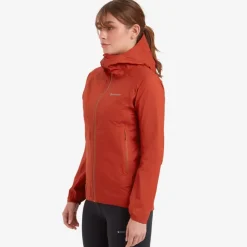 Waterproof Jackets-Montane Womens Phase Nano Jacket - Saffron Red