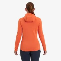 Fleece & Mid Layer-Montane Womens Protium Hoodie - Tigerlily