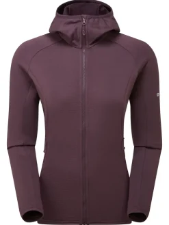 Fleece & Mid Layer-Montane Womens Protium Hoodie - Mulberry