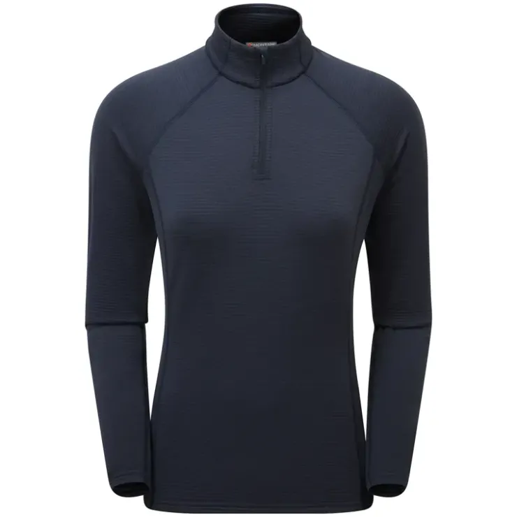 Fleece & Mid Layer-Montane Womens Protium Lite Pull-On - Eclipse Blue