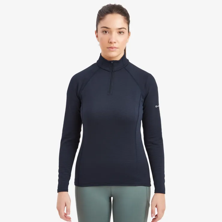 Fleece & Mid Layer-Montane Womens Protium Lite Pull-On - Eclipse Blue