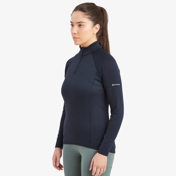 Fleece & Mid Layer-Montane Womens Protium Lite Pull-On - Eclipse Blue