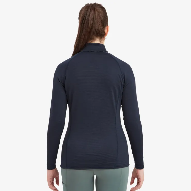Fleece & Mid Layer-Montane Womens Protium Lite Pull-On - Eclipse Blue