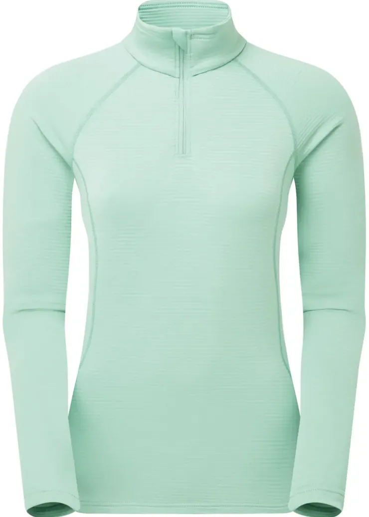 Fleece & Mid Layer-Montane Womens Protium Lite Pull On - Sea Mist