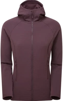 Fleece & Mid Layer-Montane Womens Protium XT Hoodie - Mulberry