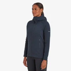 Fleece & Mid Layer-Montane Womens Protium XT Hoodie - Eclipse Blue