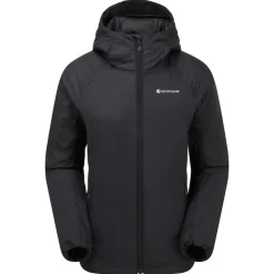 Insulated Jackets-Montane Womens Respond Hoodie - Black