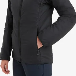Insulated Jackets-Montane Womens Respond Hoodie - Black