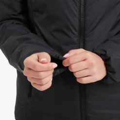 Insulated Jackets-Montane Womens Respond Hoodie - Black