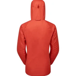 Insulated Jackets-Montane Womens Respond Hoodie - Saffron Red