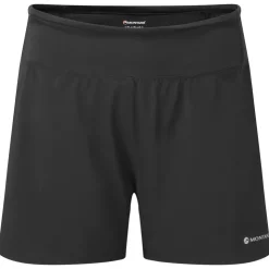 Shorts & Skirts-Montane Womens Slipstream Twin Skin Shorts - Black