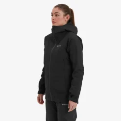 Waterproof Jackets-Montane Womens Solution Jacket - Black