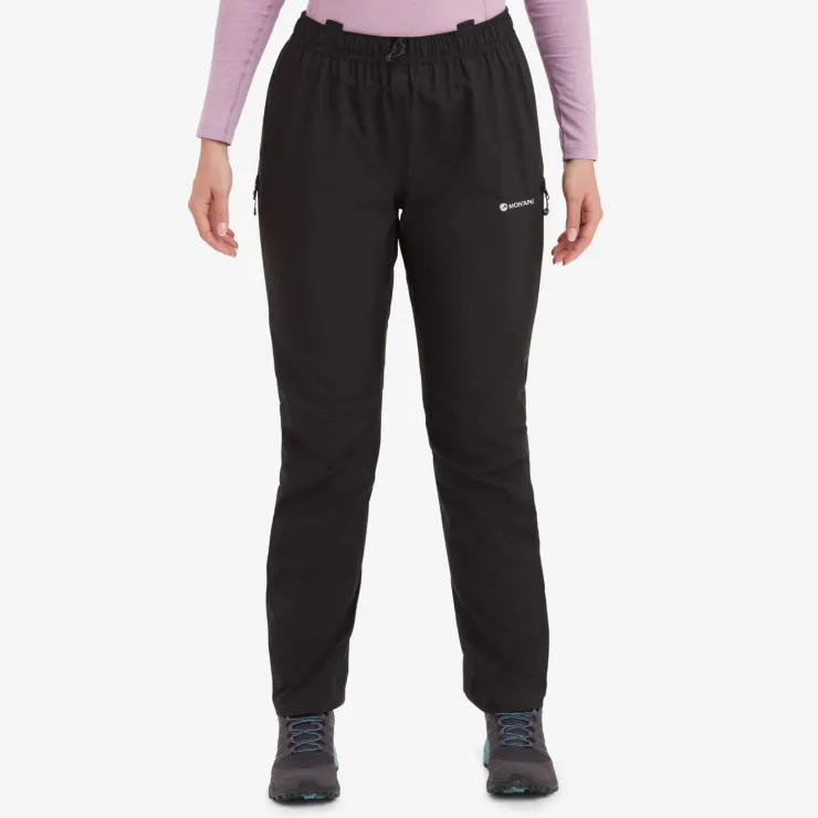Waterproof Trousers-Montane Womens Solution Pants - Black