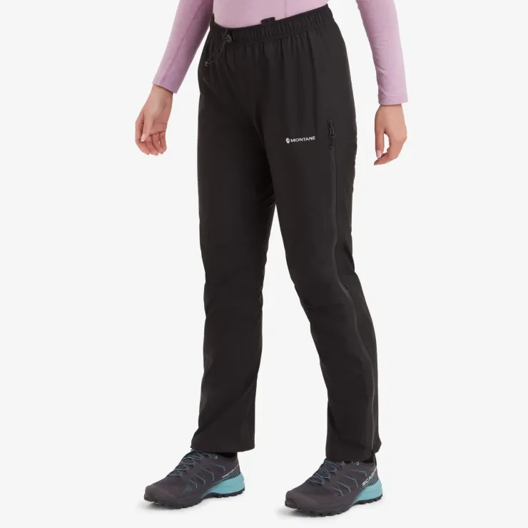 Waterproof Trousers-Montane Womens Solution Pants - Black