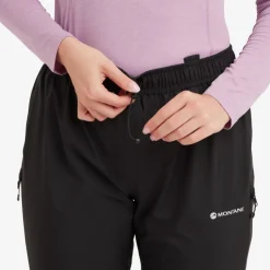 Waterproof Trousers-Montane Womens Solution Pants - Black