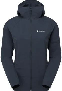 Softshell Jackets-Montane Womens Tenacity Nano Hoodie - Eclipse Blue