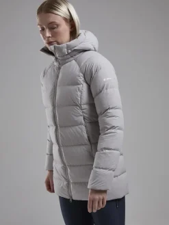 Insulated Jackets-Montane Womens Tundra Hoodie - Oyster
