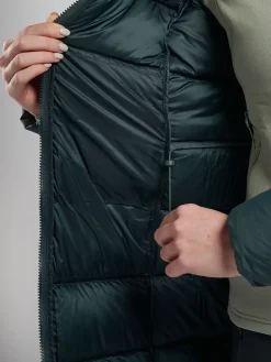 Insulated Jackets-Montane Womens Tundra Hoodie - Deep Forest