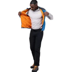 Vests & Gilets-Mountain Equipment Mens Aerotherm Vest - Blue Nights-Ember