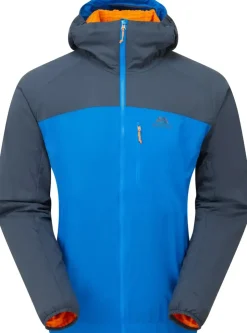Softshell Jackets-Mountain Equipment Mens Aerotherm Jacket - Atlantic-Blue Nights