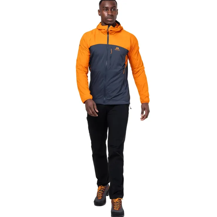 Softshell Jackets-Mountain Equipment Mens Aerotherm Jacket - Atlantic-Blue Nights