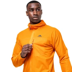 Softshell Jackets-Mountain Equipment Mens Aerofoil Hooded Jacket - Blue Nights