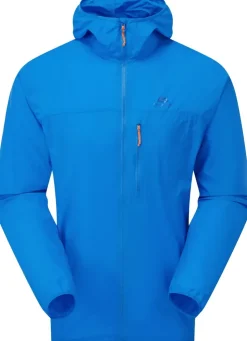 Softshell Jackets-Mountain Equipment Mens Aerofoil Hooded Jacket - Atlantic Blue
