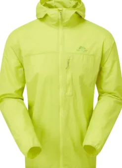 Softshell Jackets-Mountain Equipment Mens Aerofoil Hooded Jacket - Vine Green