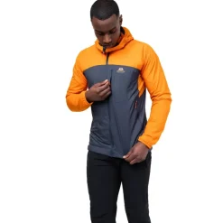 Softshell Jackets-Mountain Equipment Mens Aerotherm Jacket - Blue Nights-Ember