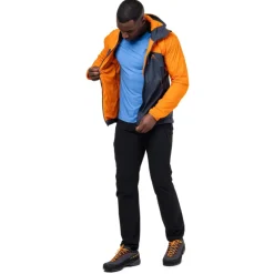 Softshell Jackets-Mountain Equipment Mens Aerotherm Jacket - Blue Nights-Ember