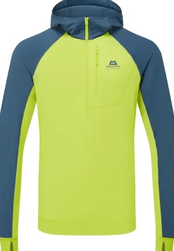 T-Shirts & Baselayers-Mountain Equipment Mens Aiguille Hooded Top - Vine-Majolica
