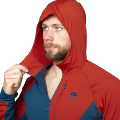 T-Shirts & Baselayers-Mountain Equipment Mens Aiguille Hooded Top - Vine-Majolica