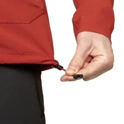 Softshell Jackets-Mountain Equipment Mens Arrow 1/4 Zip - Anvil-Redrock