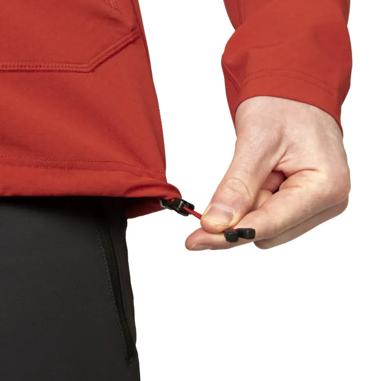 Softshell Jackets-Mountain Equipment Mens Arrow 1/4 Zip - Anvil-Redrock