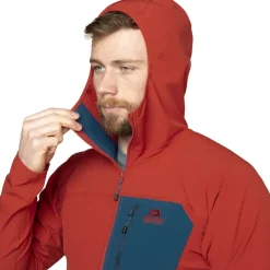 Softshell Jackets-Mountain Equipment Mens Arrow 1/4 Zip - Anvil-Redrock