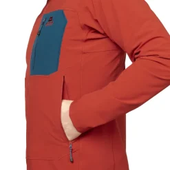 Softshell Jackets-Mountain Equipment Mens Arrow 1/4 Zip - Vine-Anvil Grey