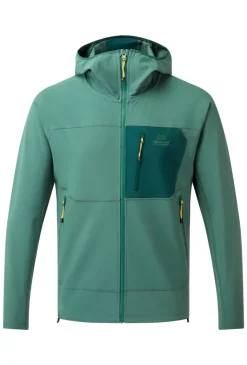 Fleece & Mid Layer-Mountain Equipment Mens Arrow Hooded Jacket - Fern-Pine