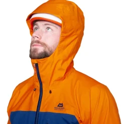 Waterproof Jackets-Mountain Equipment Mens Atmo Jacket - Admiral-Ember